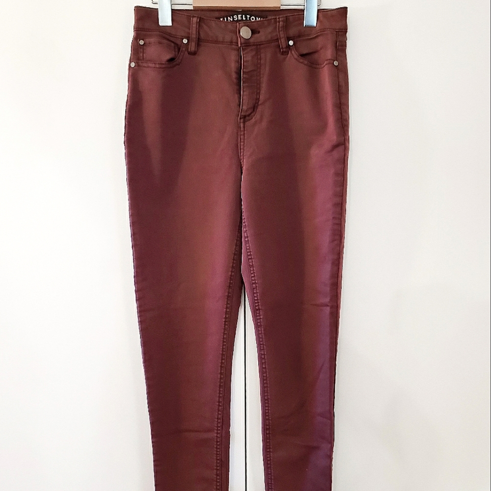 Maroon Skinny Jeans